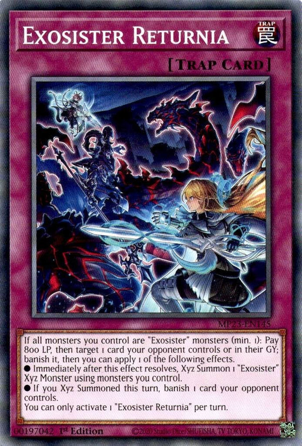 Yugioh Exosister Returnia MP23-EN145 Common 1st Edition NM
