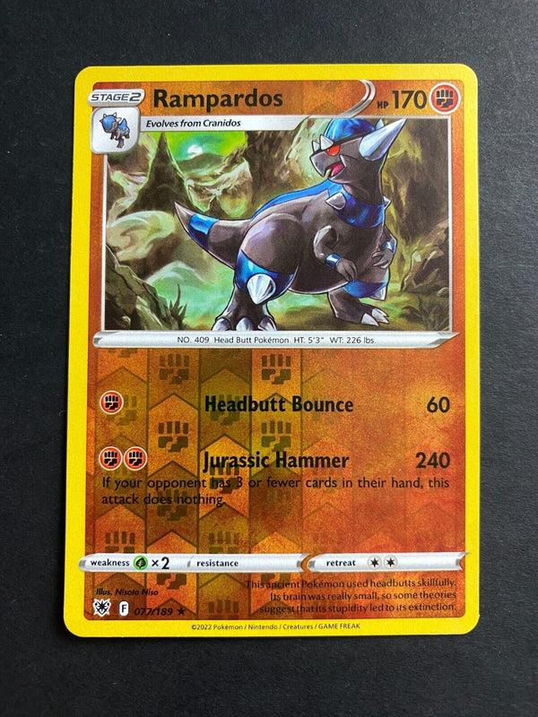 Pokemon Rampardos 077/189 Astral Radiance Reverse Holo VLP/NM