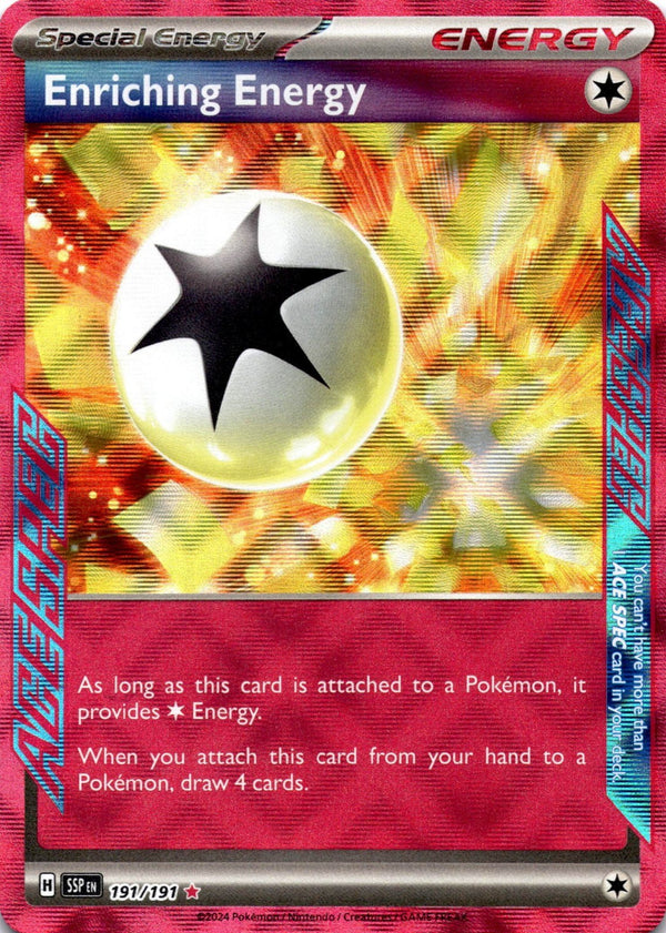 Pokemon Enriching Energy 191/191 Surging Sparks Ace Spec NM