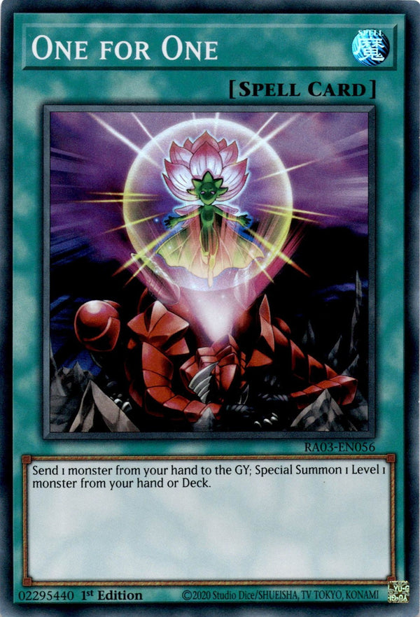 Yugioh One for One RA03-EN056 Super Rare 1st Edition NM