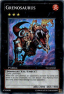 Yugioh Grenosaurus YS11-EN043 Super Rare 1st Edition VLP/NM
