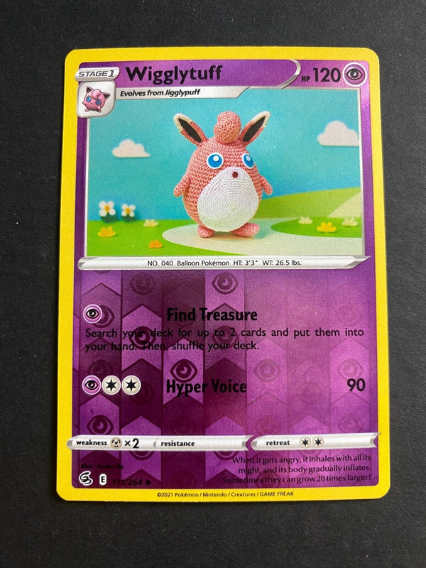 Pokemon Wigglytuff 111/264 Fusion Strike Reverse Holo NM