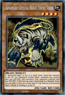 Yugioh Advanced Crystal Beast Topaz Tiger BLCR-EN013 Secret Rare 1st Edition LP