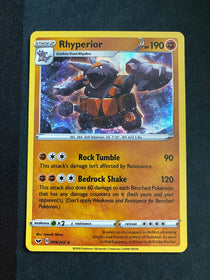 Pokemon Rhyperior 099/202 Sword Shield Base Holo NM