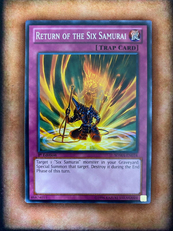 Yugioh Return of the Six Samurai SDWA-EN034 Common 1st Edition NM/MINT