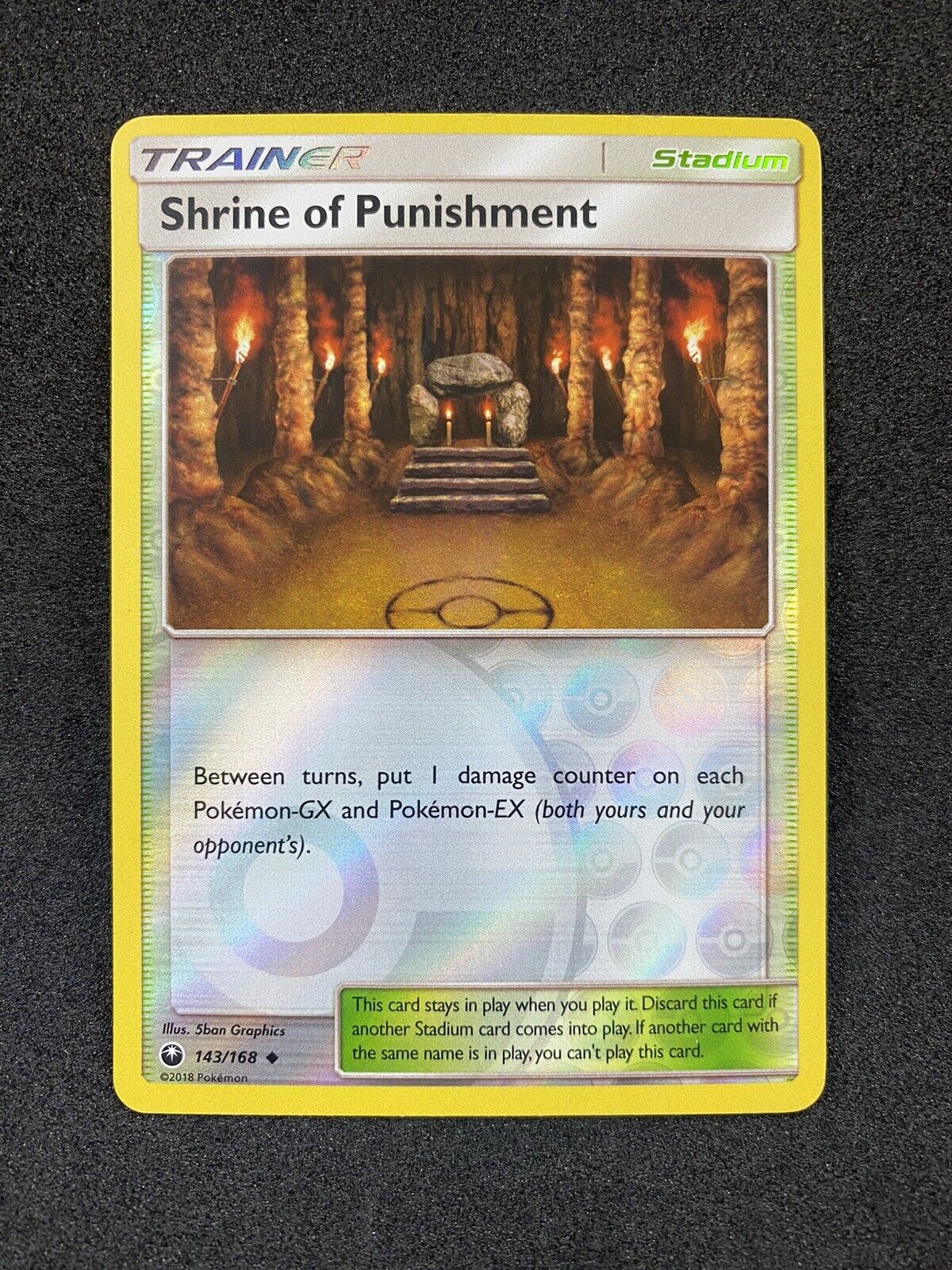 Pokemon Shrine of Punishment 143/168 Reverse Holo SM Celestial Storm VLP-NM