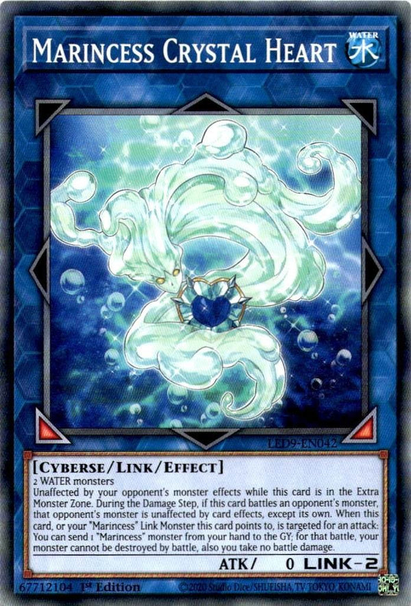 Yugioh Marincess Crystal Heart LED9-EN042 Common 1st Edition NM