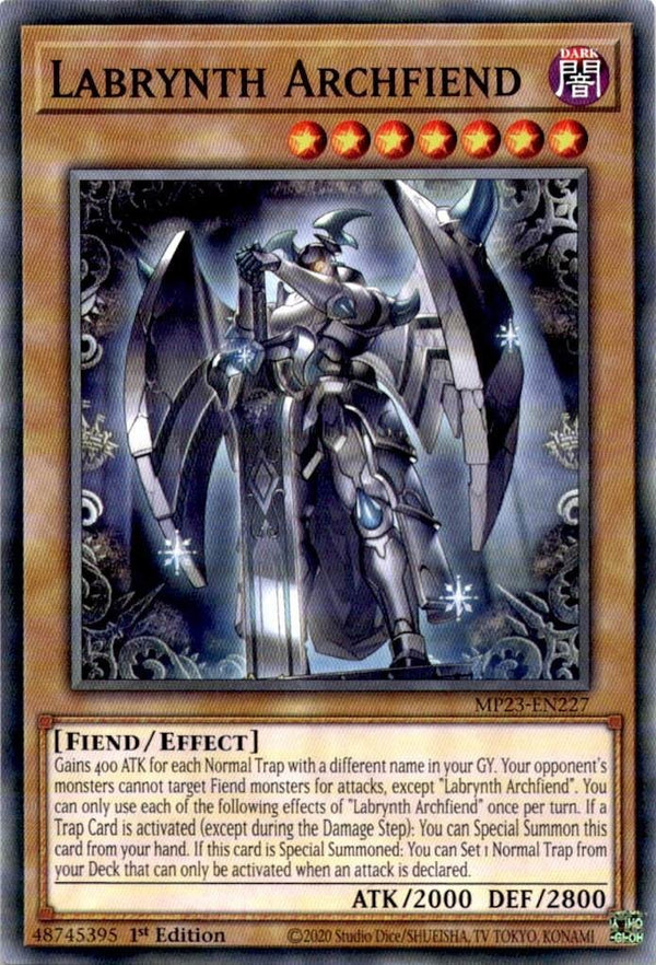 Yugioh Labrynth Archfiend MP23-EN227 Common 1st Edition NM