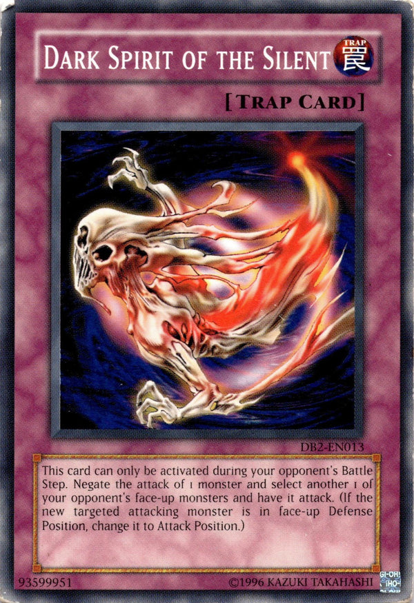 Yugioh Dark Spirit of the Silent DB2-EN013 Common Unlimited Edition HP