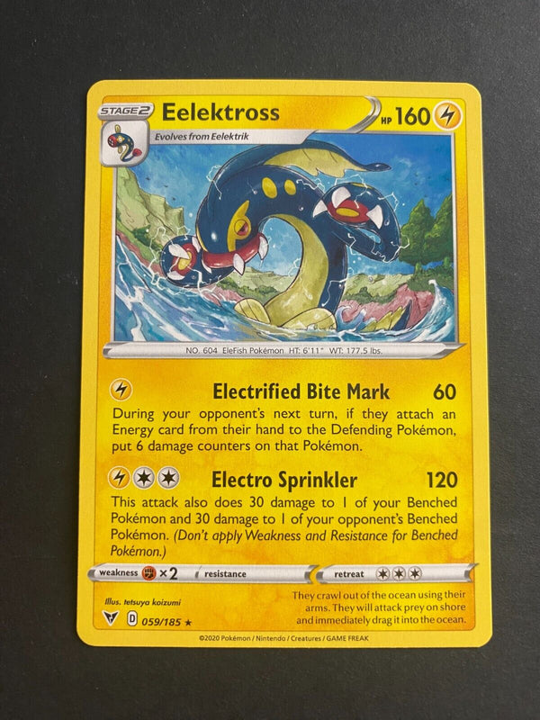Pokemon Eelektross 059/185 Vivid Voltage Rare Non Holo VLP/NM
