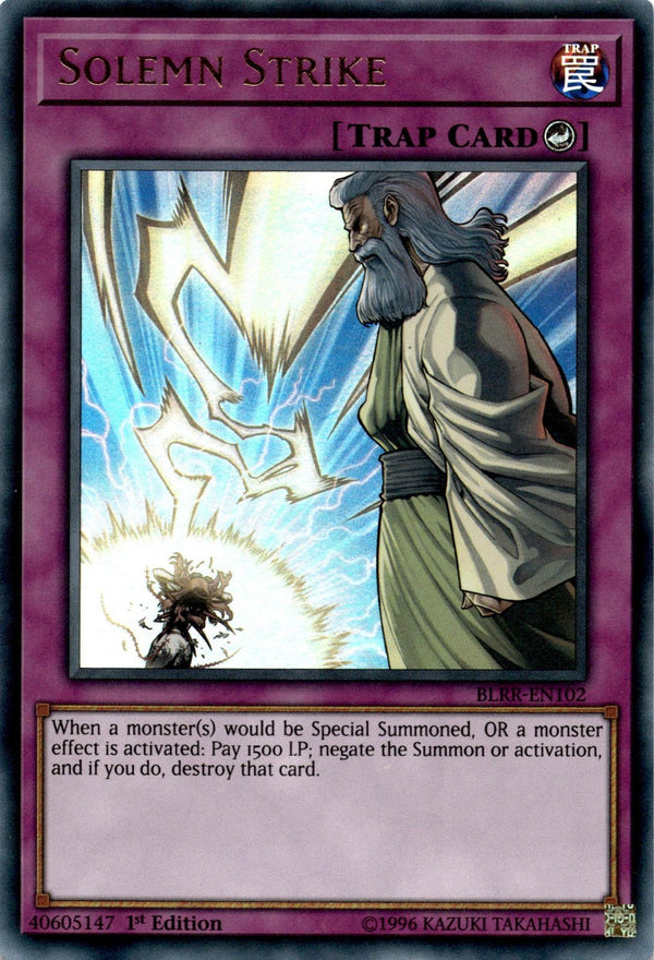 Yugioh Solemn Strike BLRR-EN102 Ultra Rare 1st Edition LP