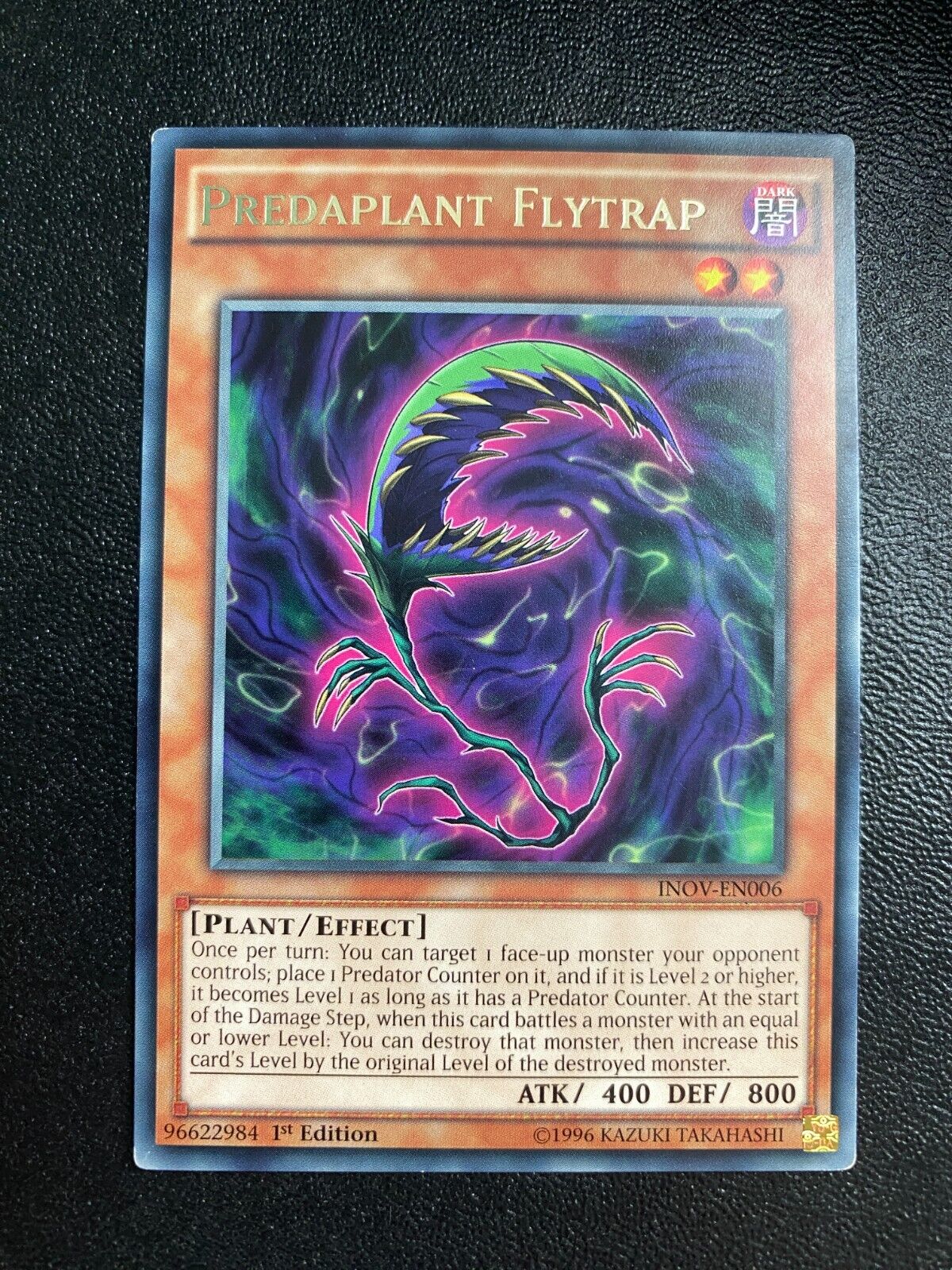 Yugioh Predaplant Flytrap INOV-EN006 Rare 1st Edition VLP/LP