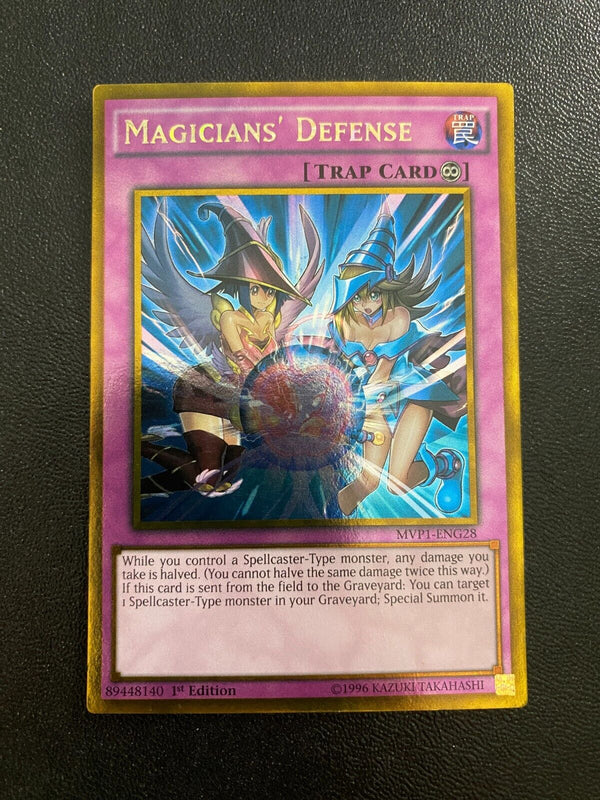 Yugioh Magicians' Defense MVP1-ENG28 Gold Rare 1st Edition MP/LP