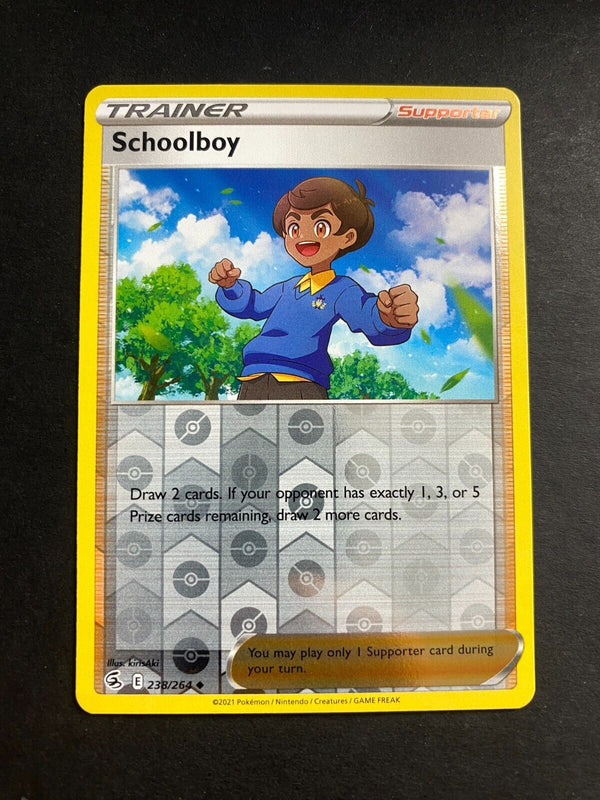 Pokemon Schoolboy 238/264 Fusion Strike Reverse Holo NM