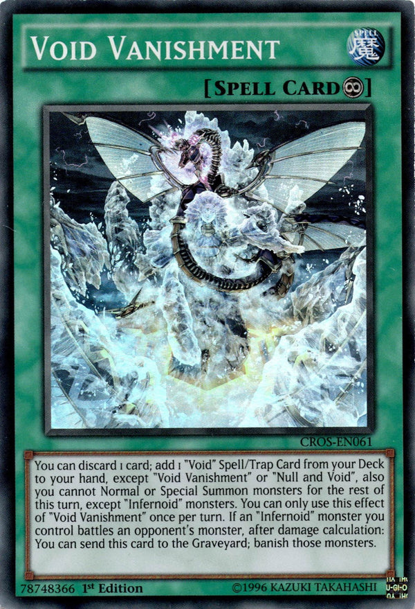 Yugioh Void Vanishment CROS-EN061 Super Rare 1st Edition LP