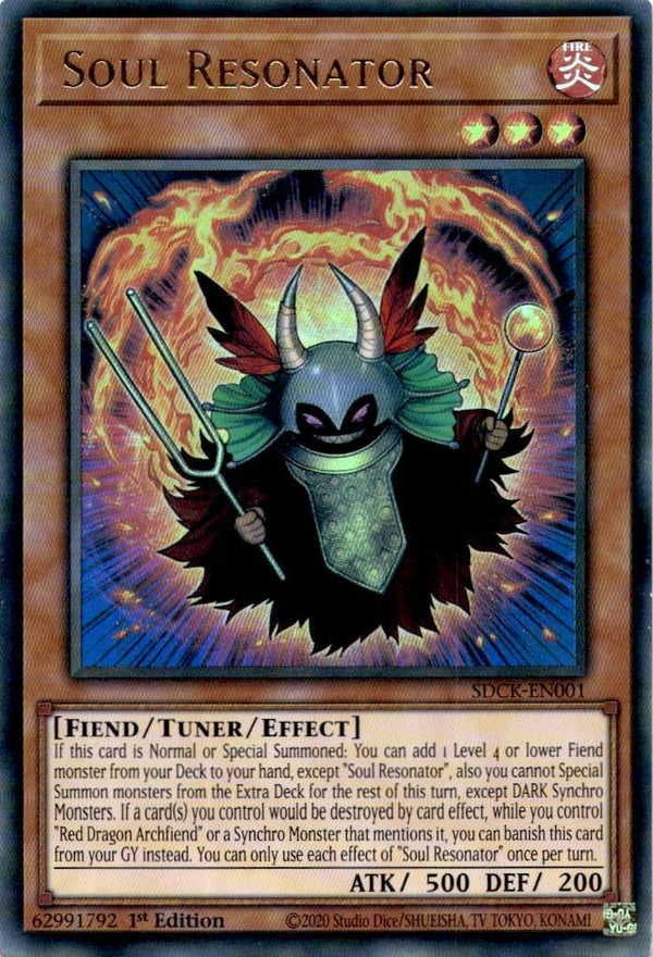 Yugioh Soul Resonator SDCK-EN001 Ultra Rare 1st Edition NM