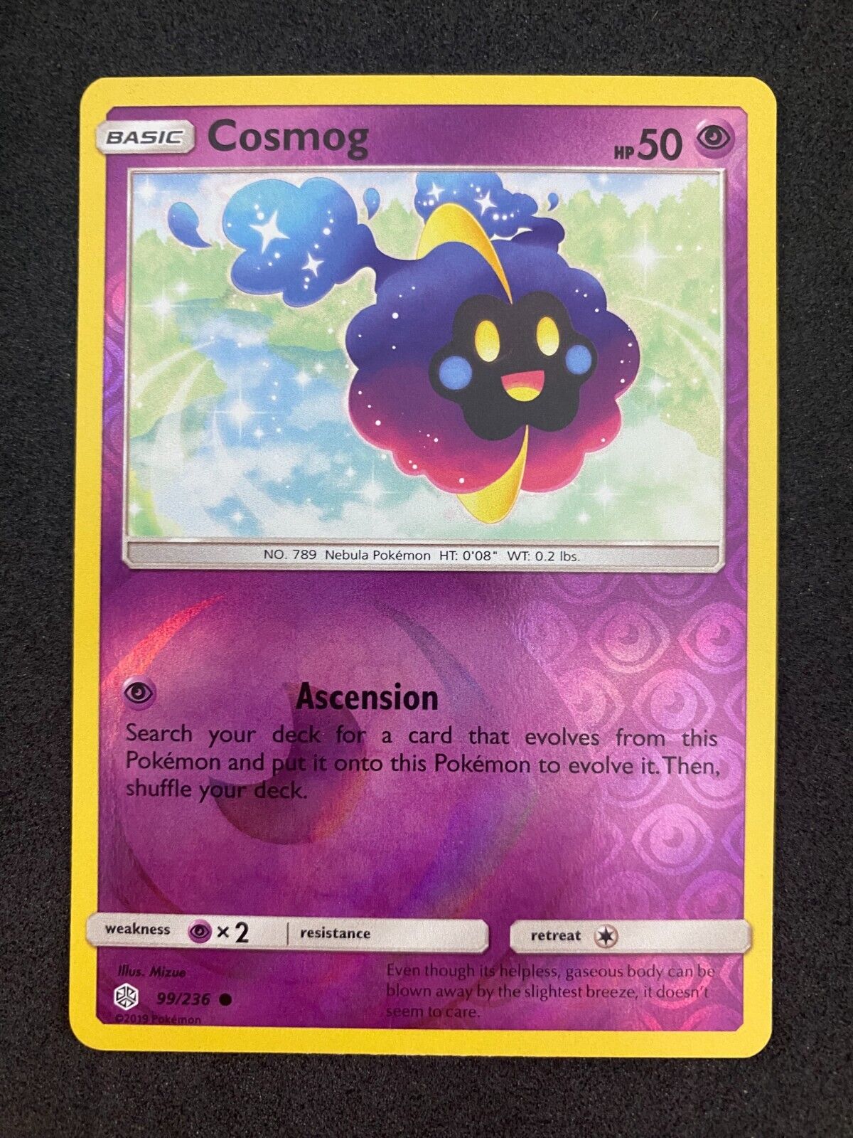 Pokemon Cosmog 99/236 Cosmic Eclipse Reverse Holo NM