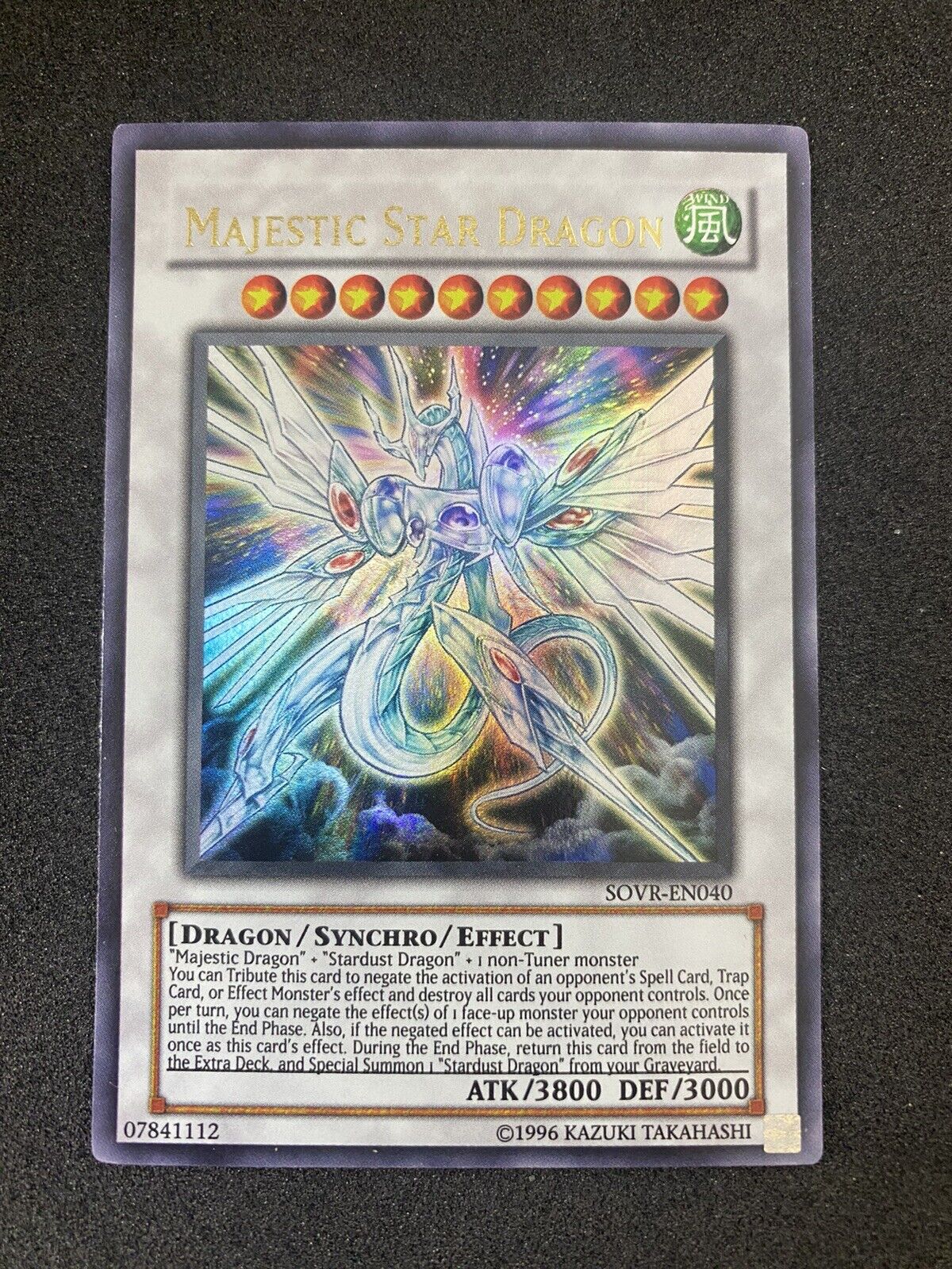 Yugioh Majestic Star Dragon SOVR-EN040 Ultra Rare NM