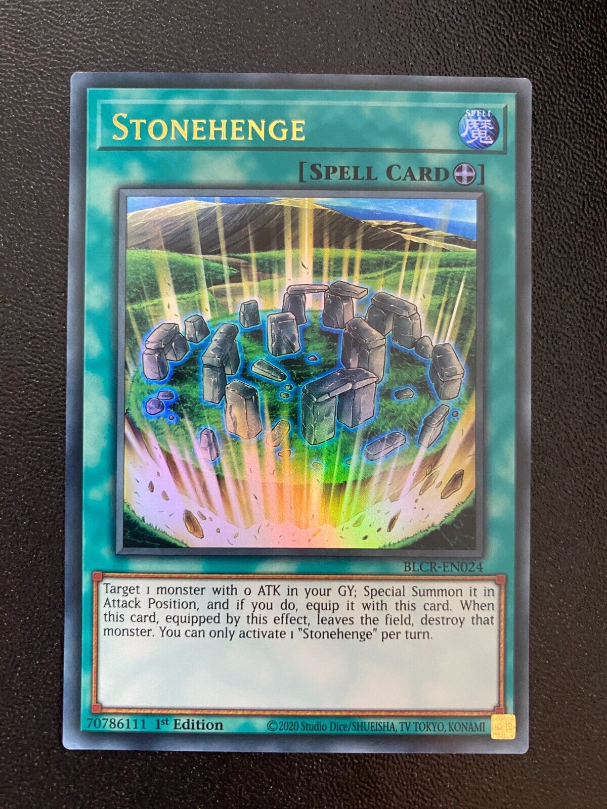 Yugioh Stonehenge BLCR-EN024 Ultra Rare 1st Edition NM/MINT