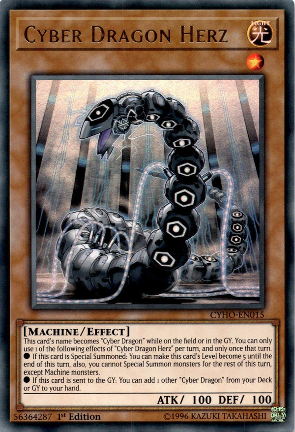 Yugioh Cyber Dragon Herz CYHO-EN015 Ultra Rare 1st Edition MP/LP