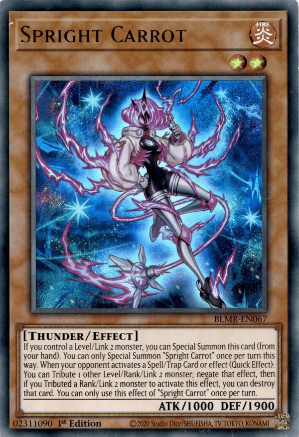 Yugioh Spright Carrot BLMR-EN067 Ultra Rare 1st Edition LP