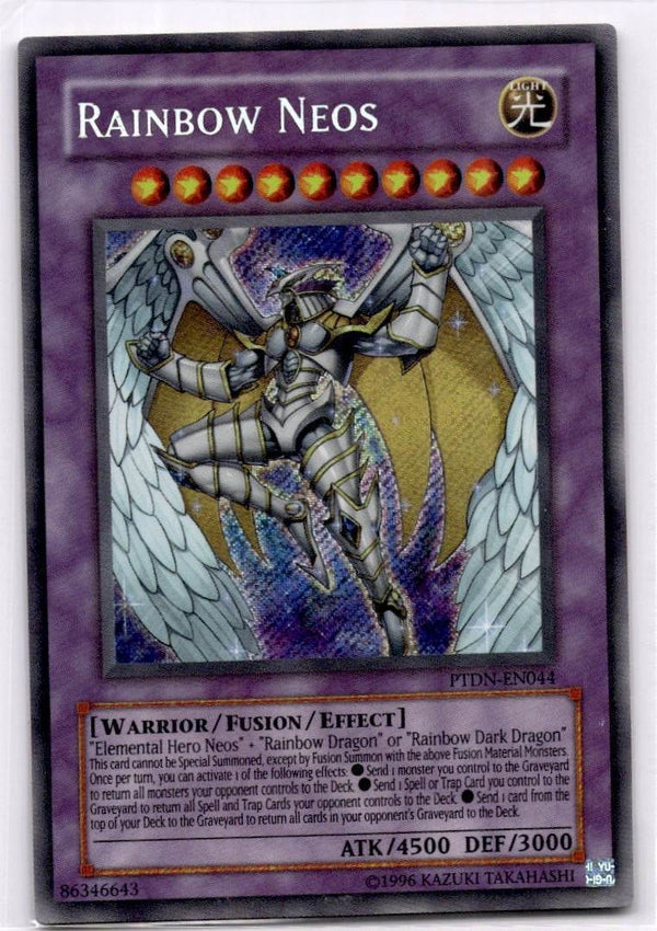 Yugioh Rainbow Neos PTDN-EN044 Secret Rare Unlimited Edition VLP/NM