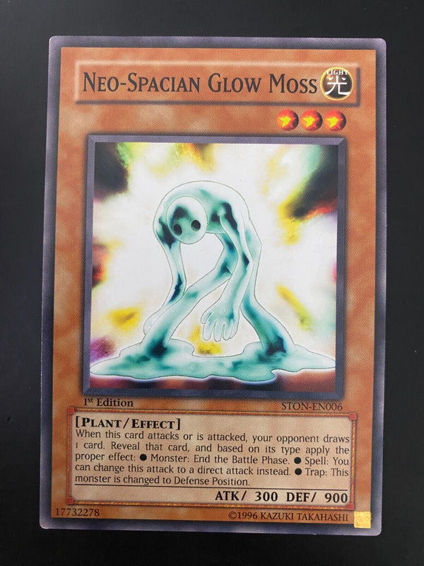 Yugioh Neo-Spacian Glow Moss STON-EN006 Common 1st Edition LP