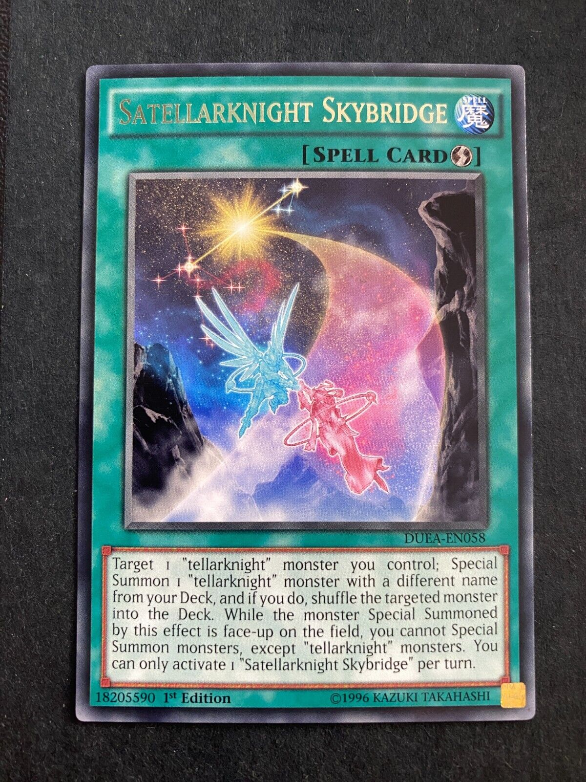 Yugioh Satellarknight Skybridge DUEA-EN058 Rare 1st Edition MP