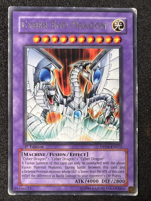 Yugioh Cyber End Dragon DP04-EN012 Rare 1st Edition MP