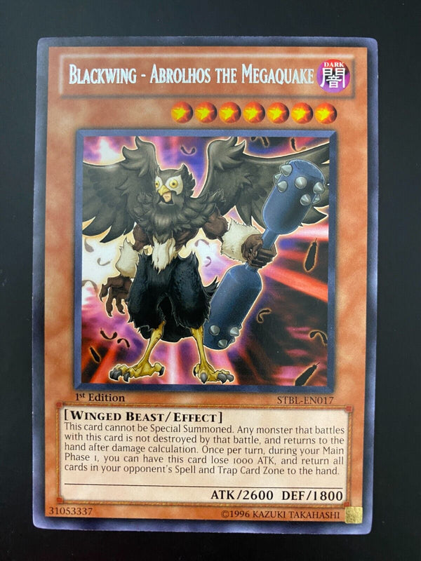 Yugioh Blackwing - Abrolhos the Megaquake STBL-EN017 Rare 1st Edition NM