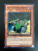 Yugioh Ally of Justice Searcher HA02-EN019 Super Rare Unlimited Edition NM/MINT