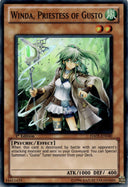 Yugioh Winda, Priestess of Gusto HA05-EN040 Super Rare 1st Edition MP/LP