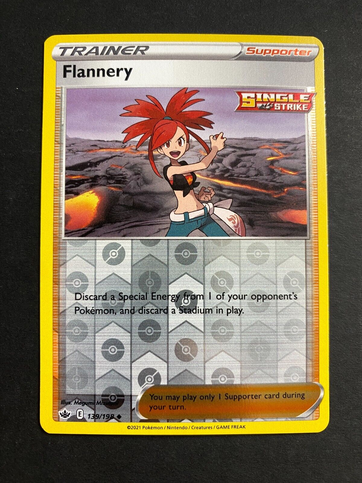 Pokemon Flannery 139/198 Chilling Reign Reverse Holo NM