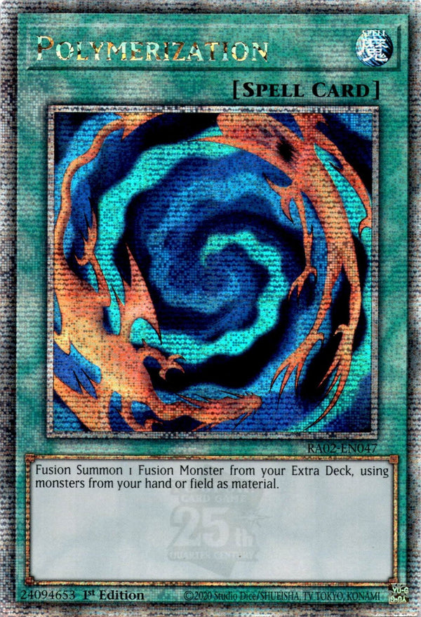 Yugioh Polymerization RA02-EN047 Quarter Century Rare 1st Edition NM