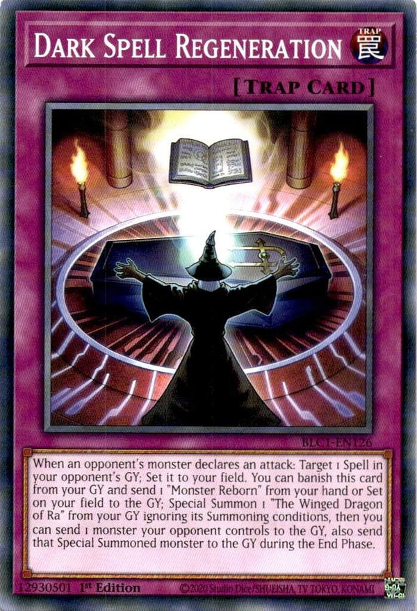 Yugioh Dark Spell Regeneration BLC1-EN126 Common 1st Edition NM