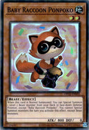 Yugioh Baby Raccoon Ponpoko OP22-EN005 Super Rare Unlimited Edition NM