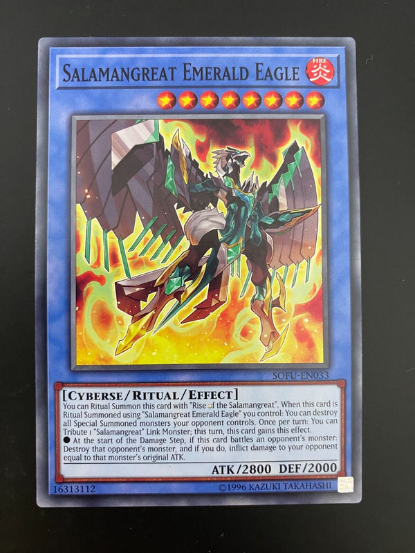 Yugioh Salamangreat Emerald Eagle SOFU-EN033 Common1st Edition NM