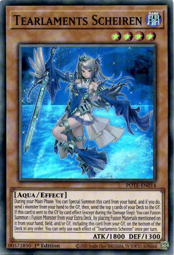 Yugioh Tearlaments Scheiren POTE-EN014 Super Rare 1st Edition VLP/NM