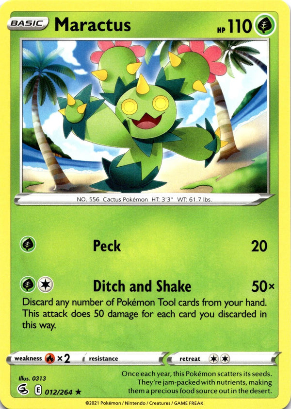 Pokemon Maractus 012/264 Fusion Strike Non Holo NM