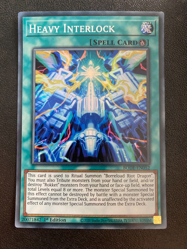 Yugioh Heavy Interlock BODE-EN052 Super Rare 1st Edition NM/MINT