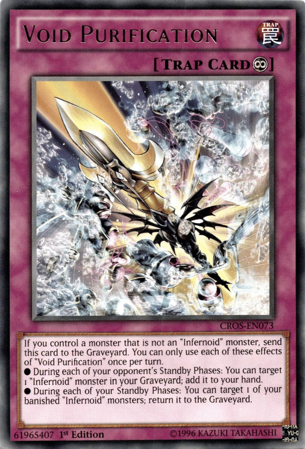 Yugioh Void Purification CROS-EN073 Rare 1st Edition VLP/NM