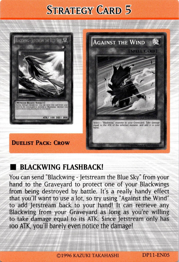 Yugioh Duelist Pack: Crow Strategy Card 5 1st Edition NM