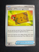 Pokemon Letter of Encouragement 189/197 Obsidian Flames Non Holo NM