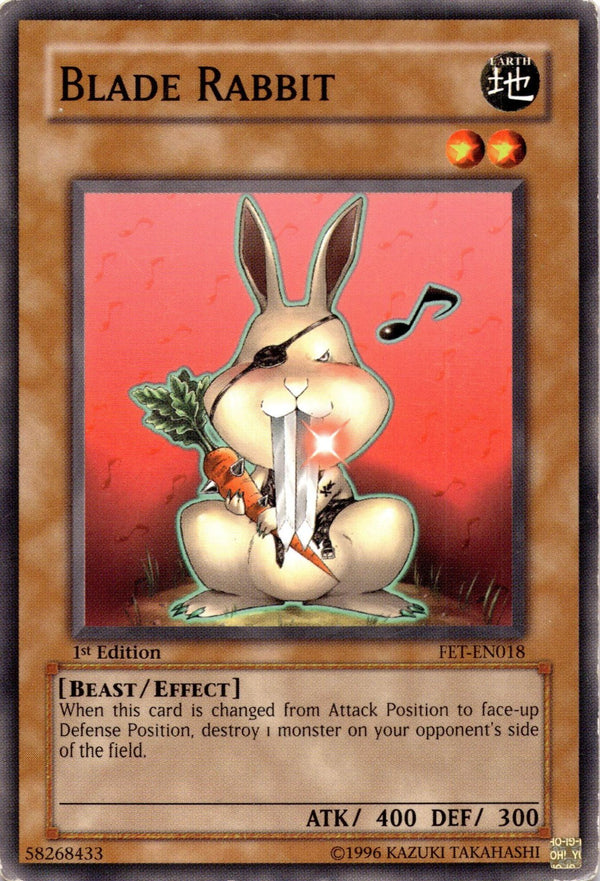 Yugioh Blade Rabbit FET-EN018 Common 1st Edition HP