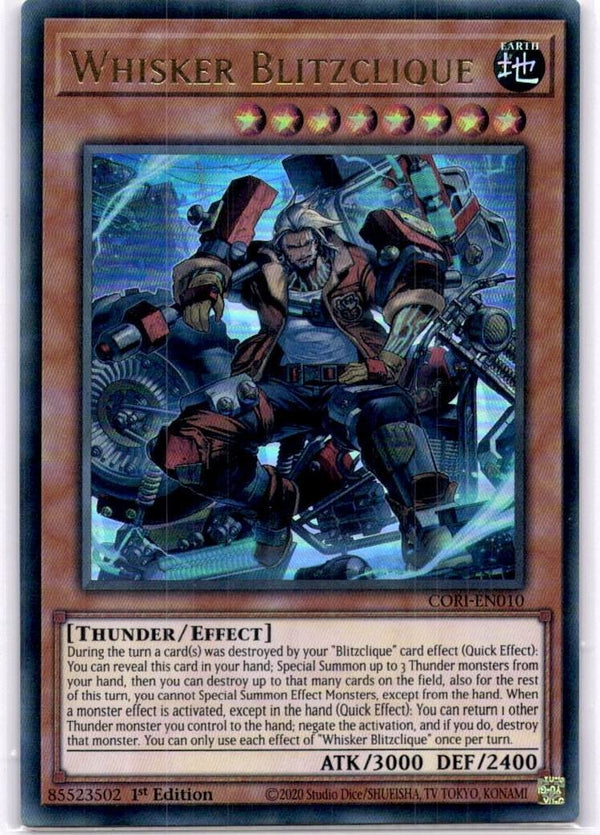 Yugioh Whisker Blitzclique CORI-EN010 Ultra Rare 1st Edition NM