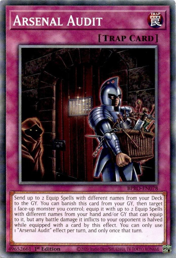 Yugioh Arsenal Audit BPRO-EN078 Common 1st Edition NM