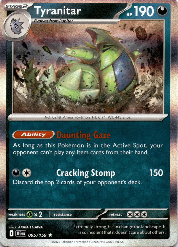 Pokemon Tyranitar 095/159 Journey Together Holo NM