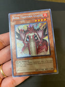 Yugioh Royal Firestorm Guards GLAS-EN087 Secret Rare 1st Edition NA NM