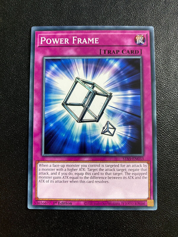 Yugioh Power Frame STAS-EN033 Common 1st Edition NM
