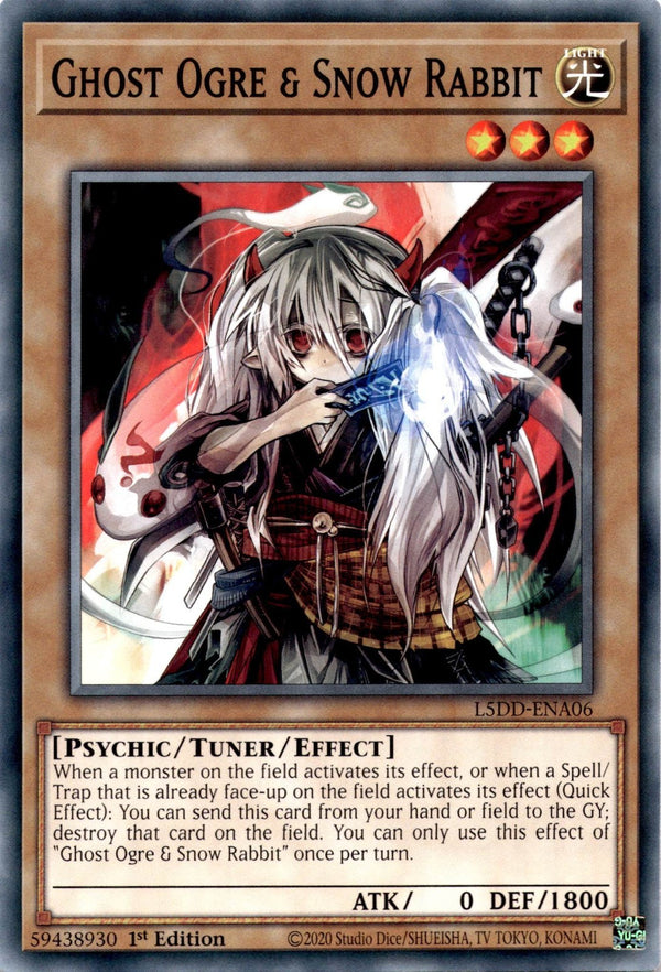 Yugioh Ghost Ogre & Snow Rabbit L5DD-ENA06 Common 1st Edition NM